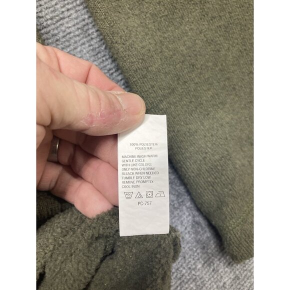 G.H. Bass 1/4 Zip Fleece Pullover Men’s Size XXL Green Long Sleeve - Picture 3 of 8